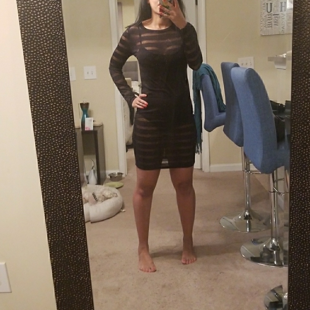 Sheer all over dress